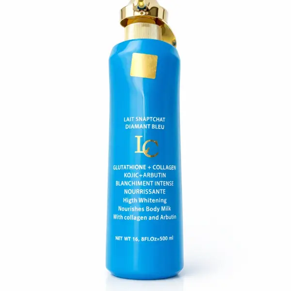 Snapchat Lait Corporel Diamant Bleu Glutathion + Collagène – Kojic & Arbutin 500 ml