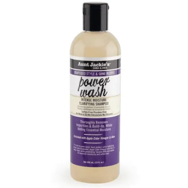 Aunt Jackie’s Power Wash – Shampoing Clarifiant Hydratant 355 ml