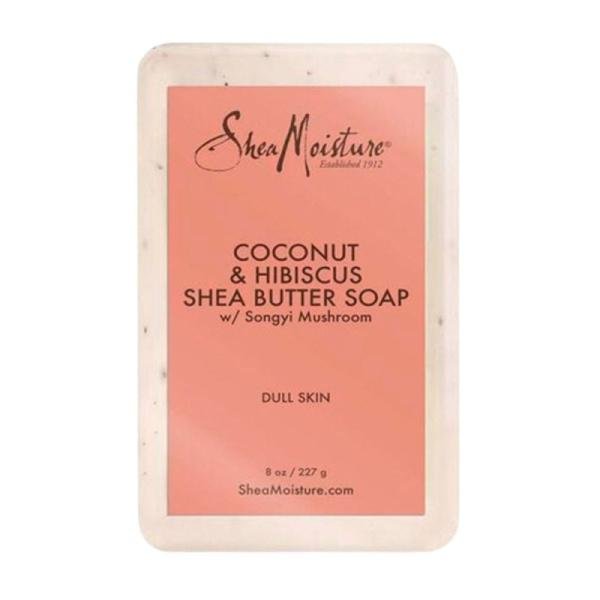 SheaMoisture Coconut & Hibiscus Shea Butter Soap – Savon au Beurre de Karité, Coco & Hibiscus