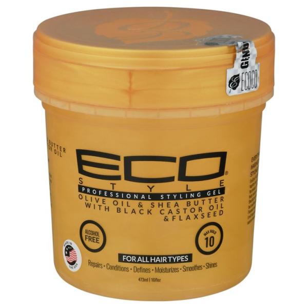 Gel Coiffant Eco Styler Gold (Shea Butter, Black Castor & Olive Oil) – 473 ml (16 fl oz)