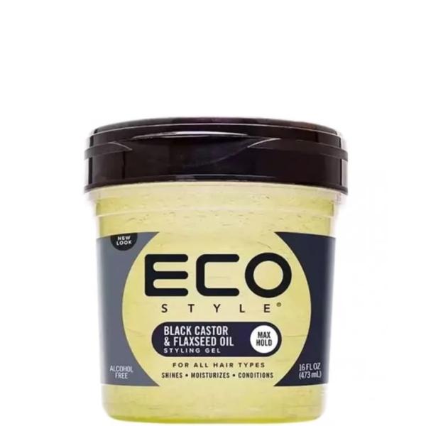 Gel Coiffant Eco Styler Black Castor & Flaxseed Oil – 946 ml (32 fl oz)