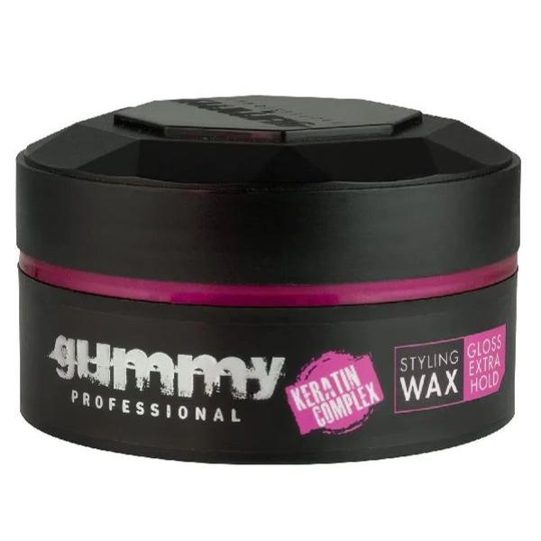 Cire Coiffante Gummy Styling Wax Hard Finish (Rose) – 150 ml