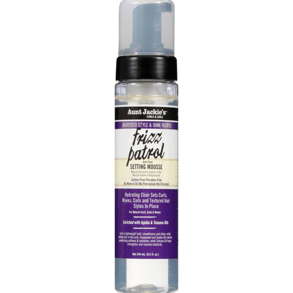 Aunt Jackie’s Frizz Patrol – Mousse Anti-Frisottis Fixation 244 ml