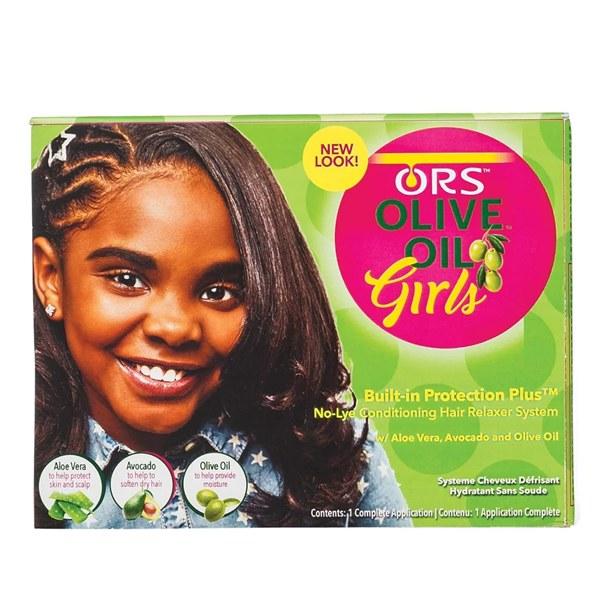 Défrisant ORS Olive Oil Girls Sans Soude – Kit Crème Soin (No-Lye Conditioning Crème System)