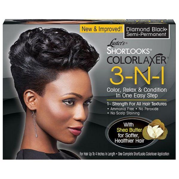 Défrisant Colorant Luster's ShortLooks ColorLaxer 3-en-1 – Défrisage, Coloration & Soin