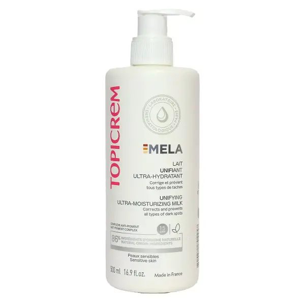 TOPICREM MELA Lait unifiant ultra-hydratant 500ml