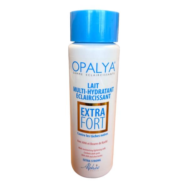 Lait éclaircissant nourrissant – extra fort – 500 ml Opalya Bleu
