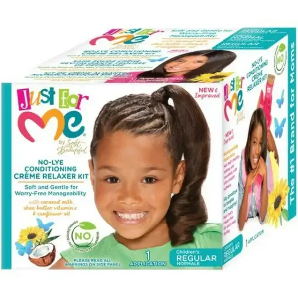 Just For Me No-Lye Conditioning Crème Relaxer Kit – Normal