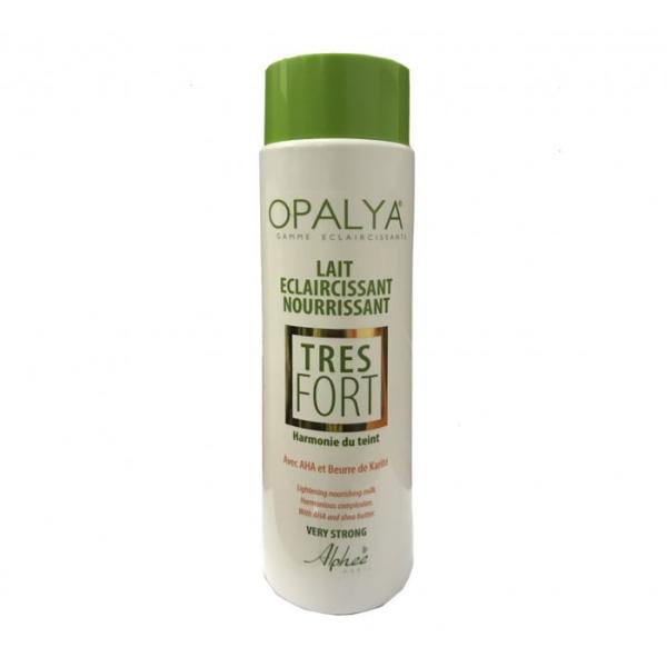 Lait Éclaircissant Nourrissant – Très Fort – Opalya 500ml Vert