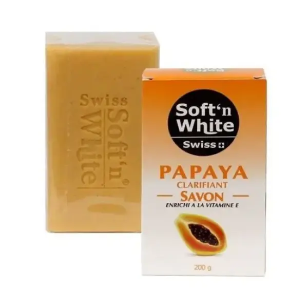 Swiss Soft n White Papaya Herbal Lightening Soap